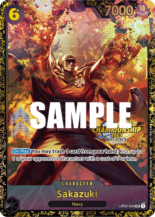 Sakazuki (Championship 2023) [One Piece Promotion Cards] | Silver Goblin