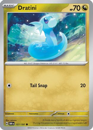 Dratini (157) Reverse Holofoil - Obsidian Flames