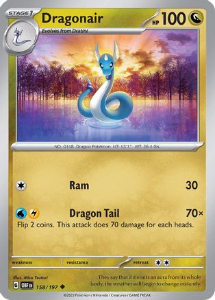 Dragonair (158) Reverse Holofoil - Obsidian Flames