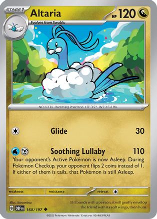 Altaria (160) Reverse Holofoil - Obsidian Flames