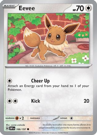 Eevee (166/197) [Scarlet & Violet: Obsidian Flames] | Silver Goblin