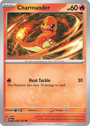 Charmander (26) Reverse Holofoil - Obsidian Flames