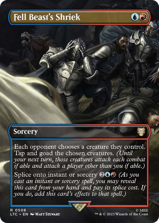 Fell Beast's Shriek (Borderless) [The Lord of the Rings: Tales of Middle-Earth Commander] Foil