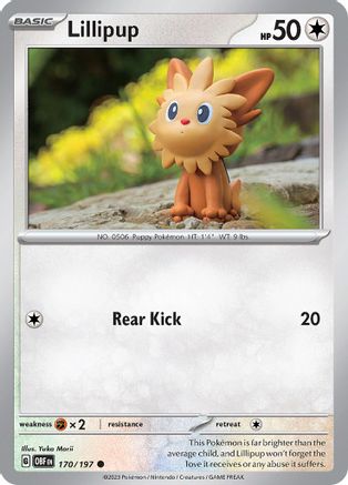 Lillipup (170) Reverse Holofoil - Obsidian Flames