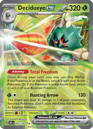 Decidueye ex (15) Holofoil - SV03 Obsidian Flames