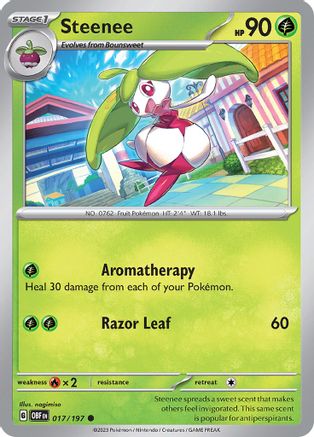 Steenee (17) Reverse Holofoil - Obsidian Flames