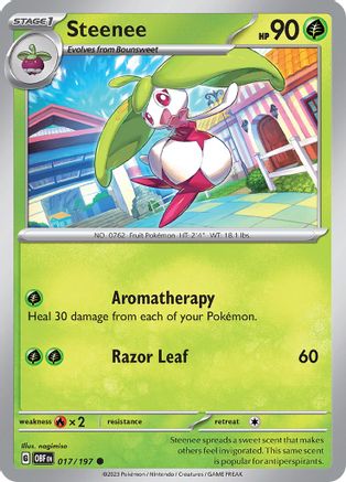 Steenee (017/197) [Scarlet & Violet: Obsidian Flames] | Silver Goblin