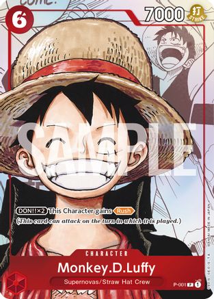 Monkey.D.Luffy (Alternate Art) (P-001) Foil