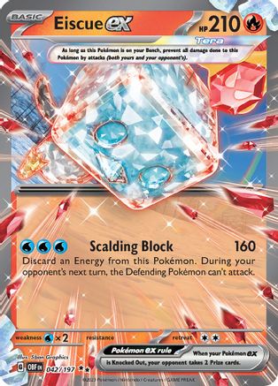 Eiscue ex (042/197) [Scarlet & Violet: Obsidian Flames] | Silver Goblin