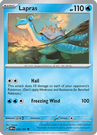 Lapras (45) Reverse Holofoil - Obsidian Flames