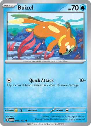 Buizel (48) Reverse Holofoil - Obsidian Flames