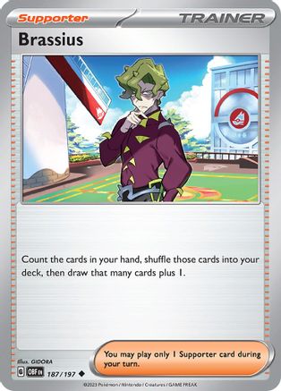 Brassius (187) Reverse Holofoil - Obsidian Flames