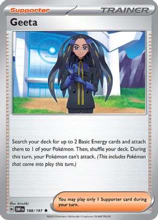 Geeta (188) Holofoil - SV03 Obsidian Flames