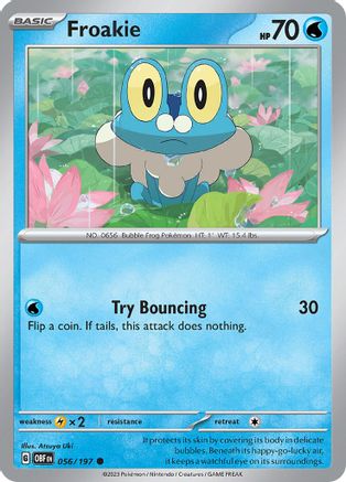 Froakie (56) Reverse Holofoil - Obsidian Flames