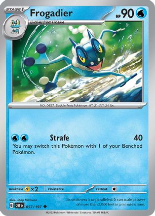 Frogadier (57) Reverse Holofoil - Obsidian Flames