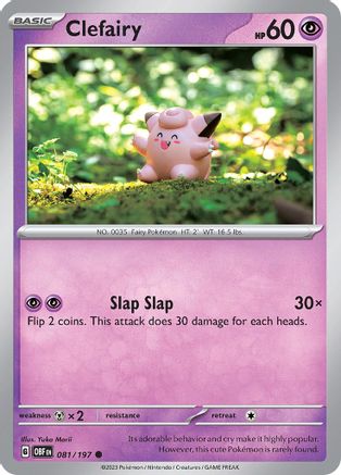 Clefairy (81) Reverse Holofoil - Obsidian Flames