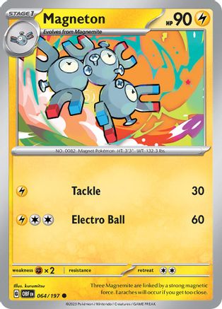 Magneton (64) Reverse Holofoil - Obsidian Flames