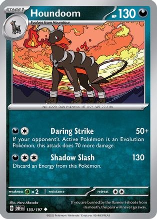 Houndoom (133) Reverse Holofoil - Obsidian Flames