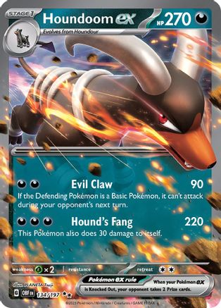 Houndoom ex (134) Holofoil - Obsidian Flames
