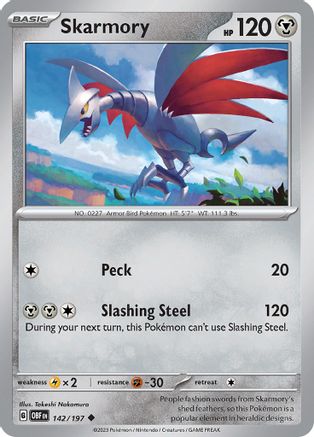 Skarmory (142) - SV03 Obsidian Flames