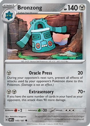 Bronzong (145) - Obsidian Flames