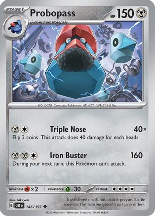 Probopass (146) Reverse Holofoil - SV03 Obsidian Flames