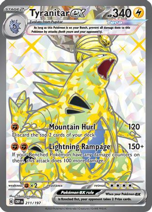Tyranitar ex - 211/197 (211) Holofoil - SV03 Obsidian Flames