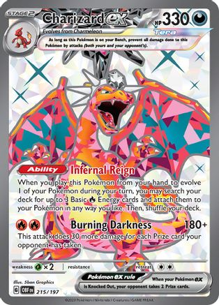 Charizard ex (215/197) [Scarlet & Violet: Obsidian Flames] | Silver Goblin