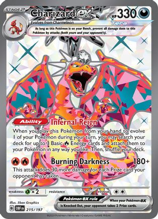 Charizard ex - 215/197 (215) Holofoil - SV03 Obsidian Flames
