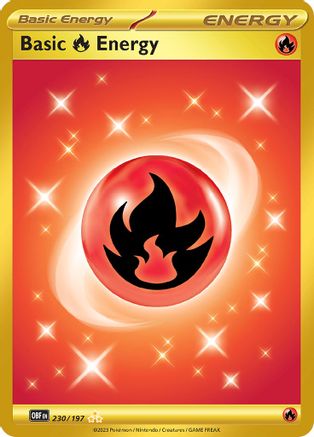 Basic Fire Energy (230) Holofoil - Obsidian Flames