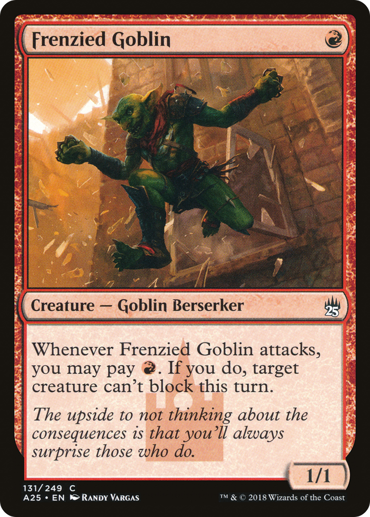 Frenzied Goblin (131) - Masters 25 Foil