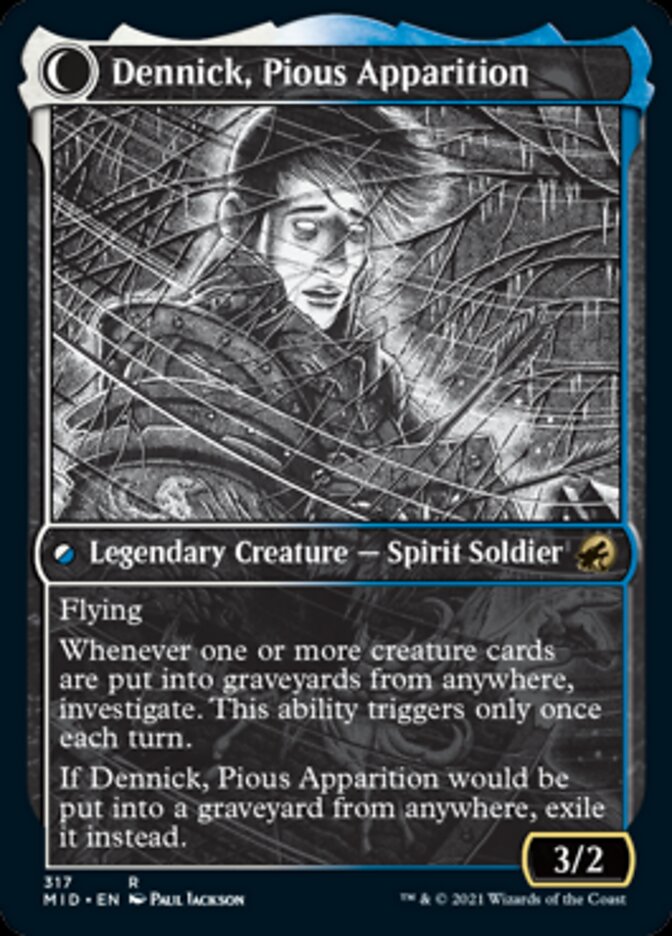 Dennick, Pious Apprentice // Dennick, Pious Apparition (Showcase Eternal Night) [Innistrad: Midnight Hunt] Foil