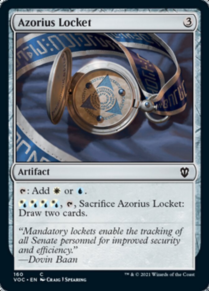 Azorius Locket [Innistrad: Crimson Vow Commander] | Silver Goblin