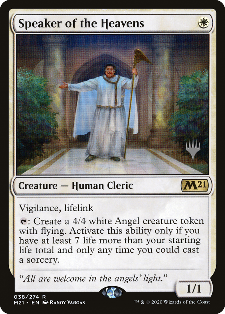 Speaker of the Heavens (38p) Foil - Core Set 2021 Promos