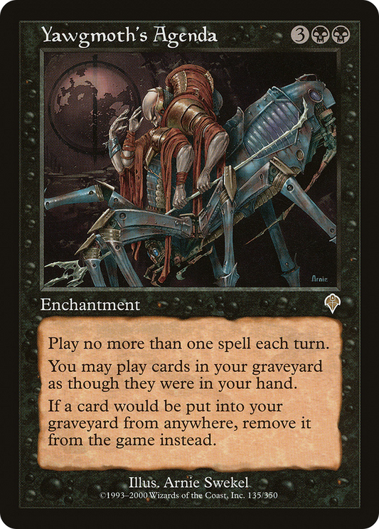 Yawgmoth's Agenda [Invasion] Foil