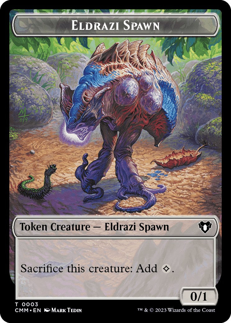 Eldrazi Spawn // Drake Double-Sided Token [Commander Masters Tokens] | Silver Goblin