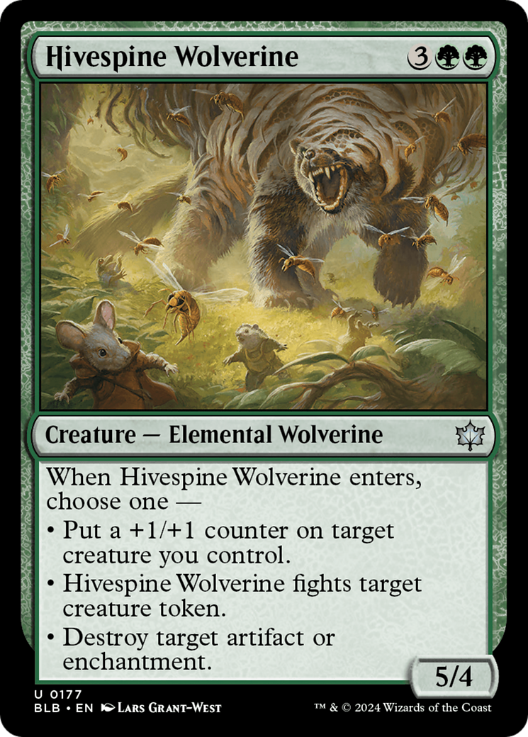 Hivespine Wolverine [Bloomburrow] | Silver Goblin