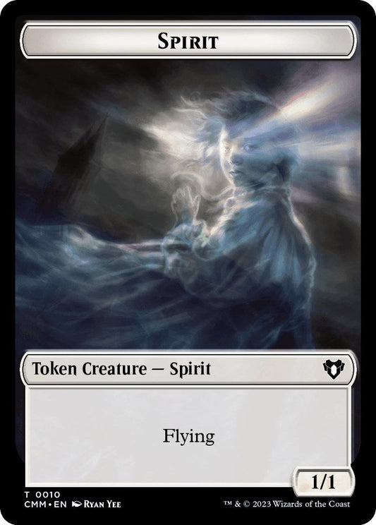 Spirit (0010) // Satyr Double-Sided Token [Commander Masters Tokens] Foil