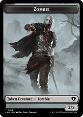 Zombie (0019) // Demon Double-Sided Token [Commander Masters Tokens] | Silver Goblin