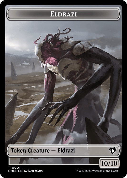 Eldrazi // Kor Soldier Double-Sided Token [Commander Masters Tokens] Foil