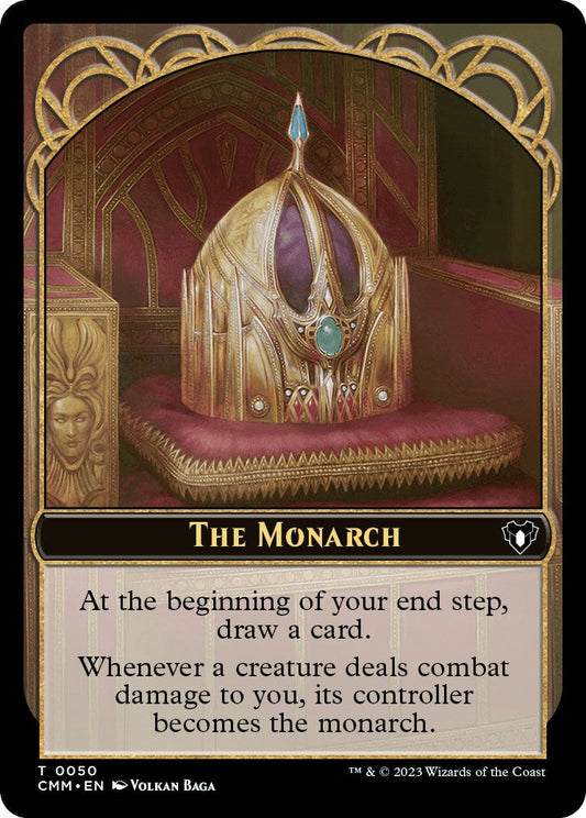 The Monarch // Elf Druid Double-Sided Token [Commander Masters Tokens] Foil