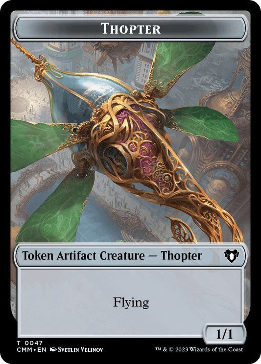 Thopter // Kor Soldier Double-Sided Token [Commander Masters Tokens] Foil