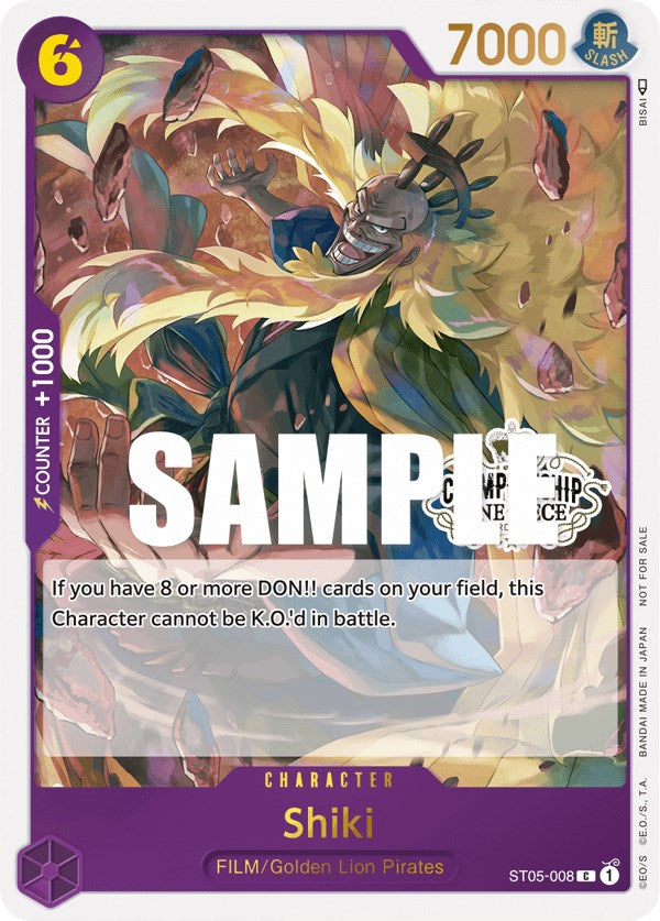 Shiki (Store Championship Participation Pack Vol. 2) [One Piece Promotion Cards] | Silver Goblin