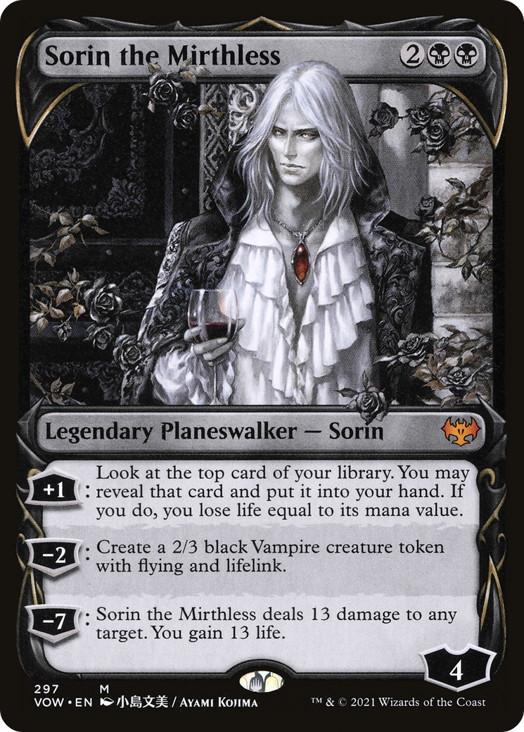 Sorin the Mirthless (Showcase Fang Frame) [Innistrad: Crimson Vow] | Silver Goblin