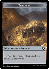 Treasure // Elemental (0037) Double-Sided Token [Commander Masters Tokens] | Silver Goblin