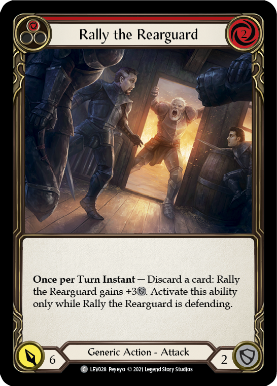Rally the Rearguard (Red) [LEV028] (Monarch Levia Blitz Deck) | Silver Goblin