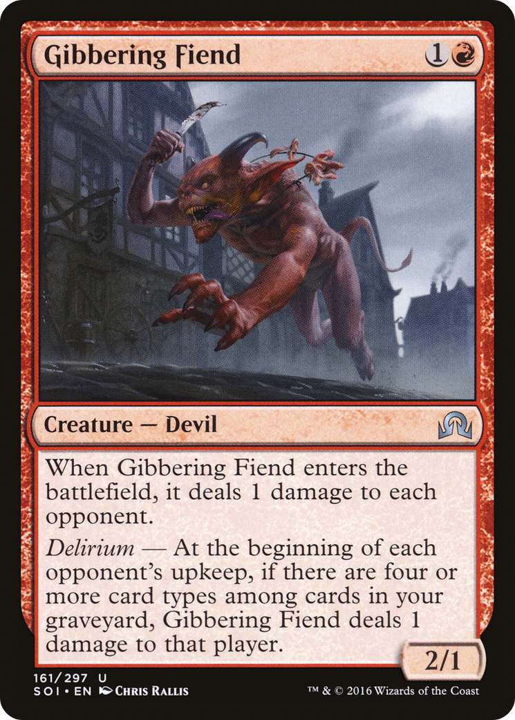 Gibbering Fiend [Shadows over Innistrad] | Silver Goblin