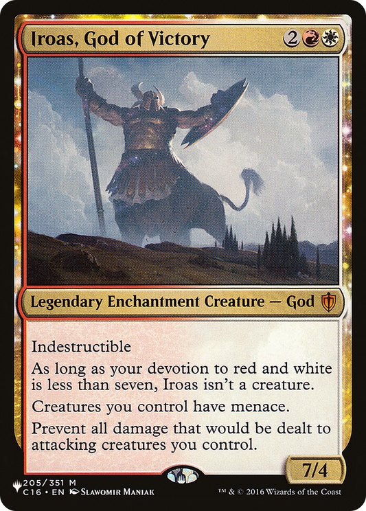 Iroas, God of Victory: (enchantment) (C16-205)