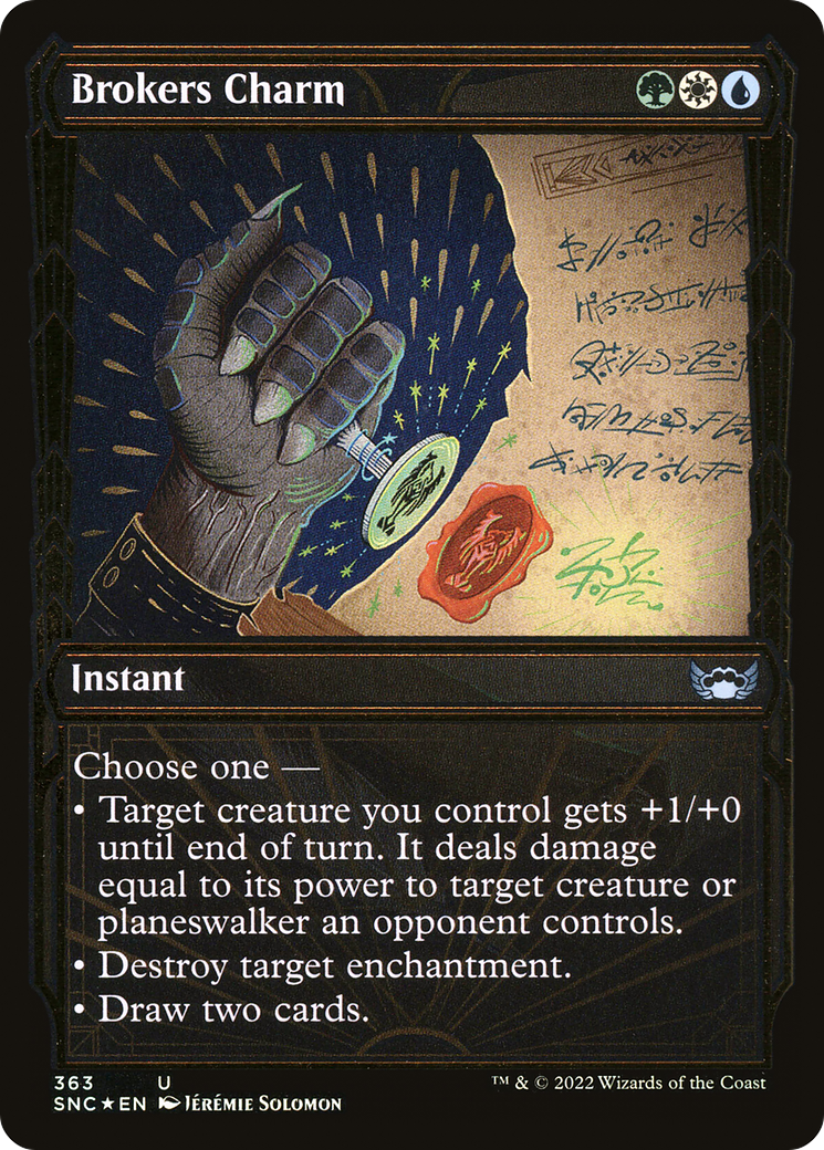 Brokers Charm (Showcase Golden Age Gilded Foil) [Streets of New Capenna]