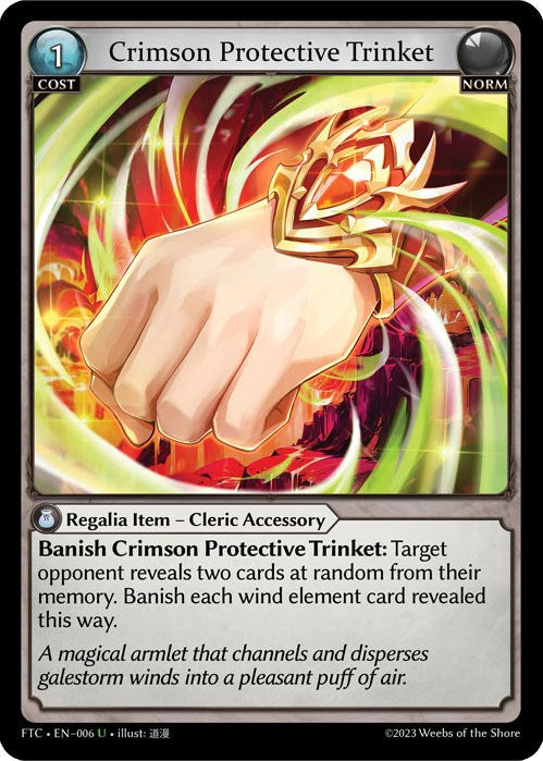 Crimson Protective Trinket (006) [Fractured Crown] Foil